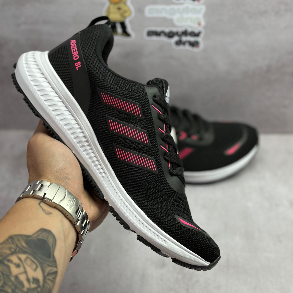 ADIDAS ADIZERO NEGRAS Y ROSAS